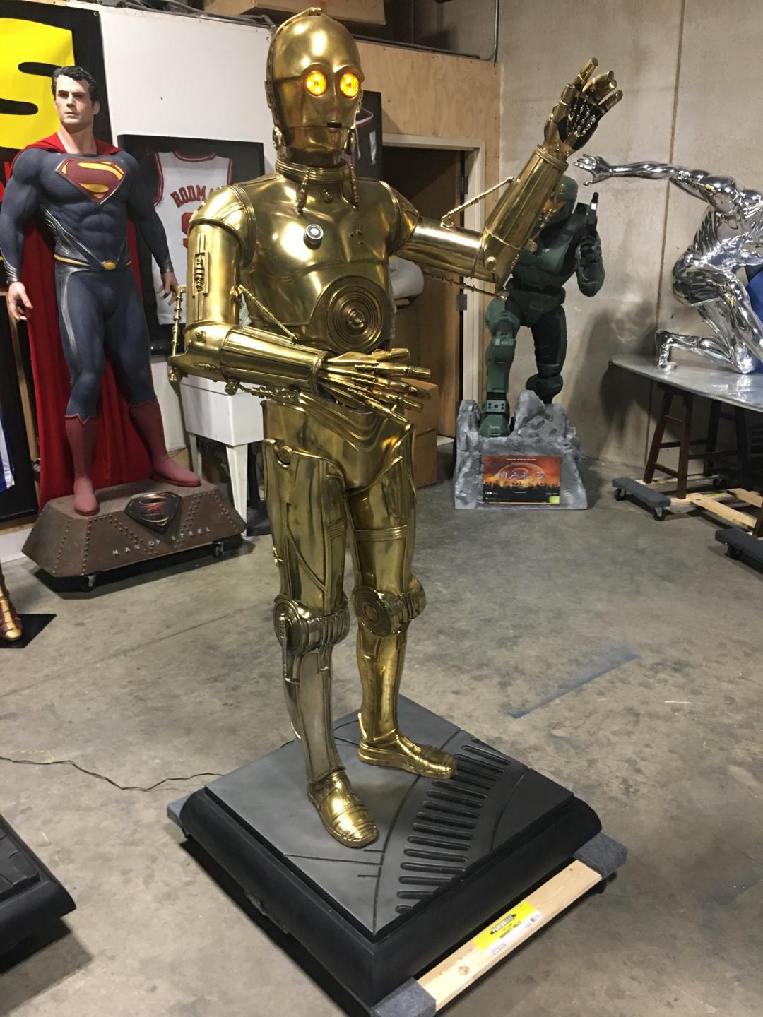 Sideshow Version 1 Star Wars C3P0 with Lights and Sound