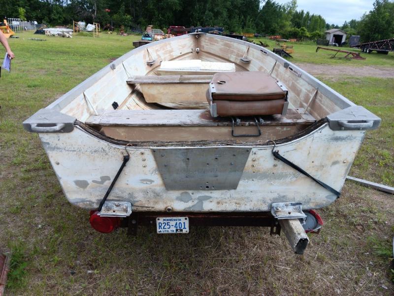 14' Aluminum Fishing Boat with Trailer - Item # 1