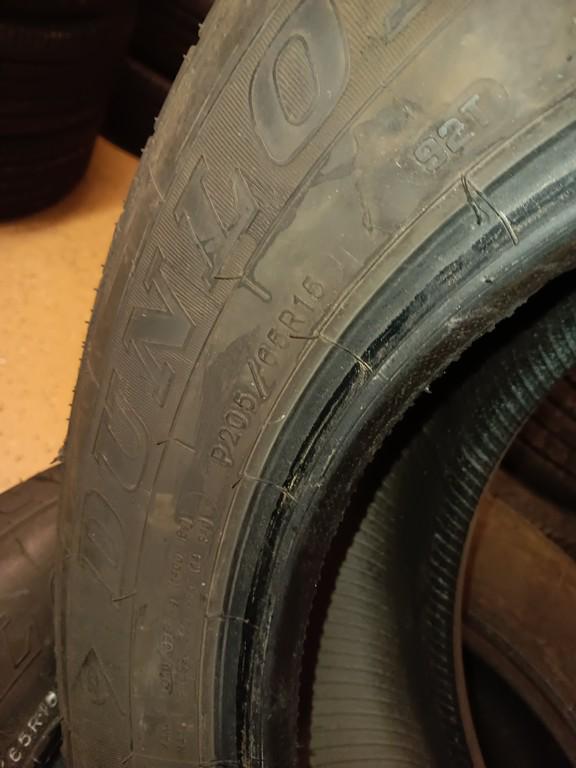 P205/65R15 Dunlop Signature Tires Set of 4 All 4 have Patches