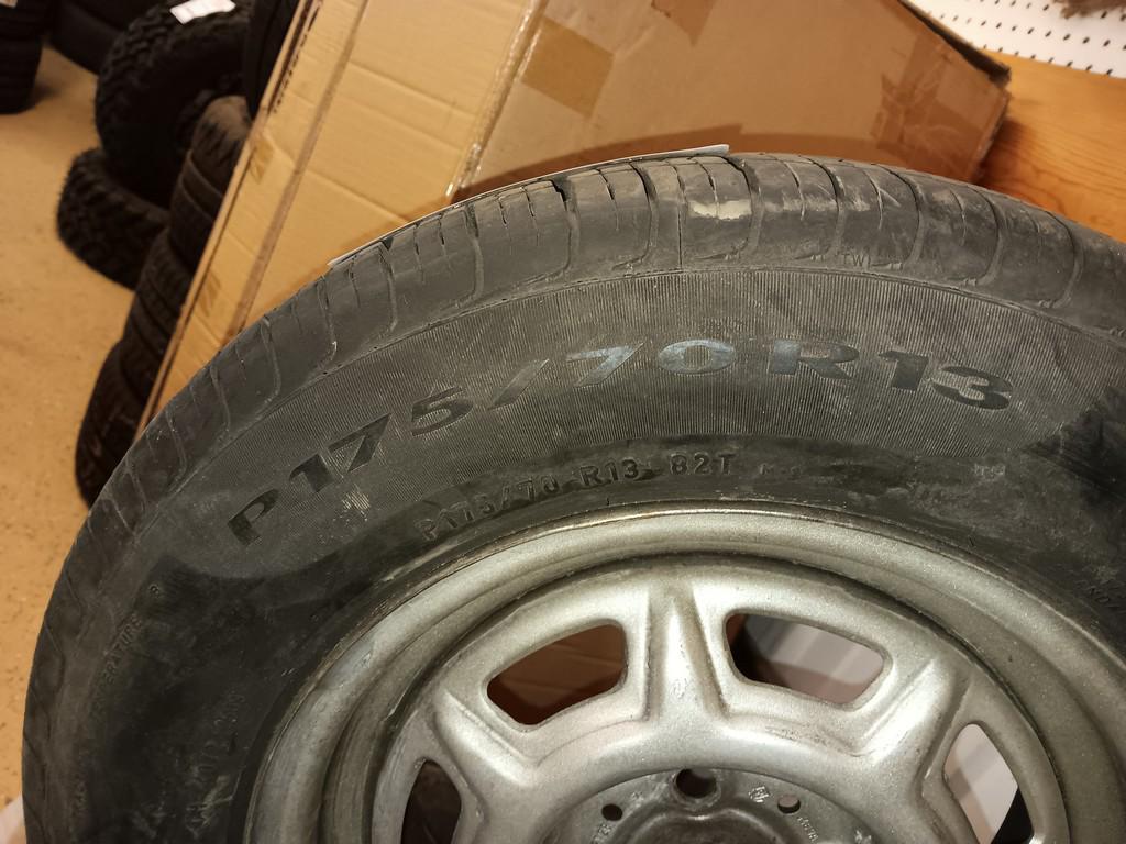 175/70R13 Pirelli Cinturato P5 Tires with 4 bolt rims set of 4