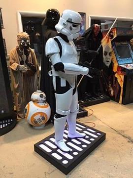 Life Size Star Wars Stormtrooper with Blaster Full Size