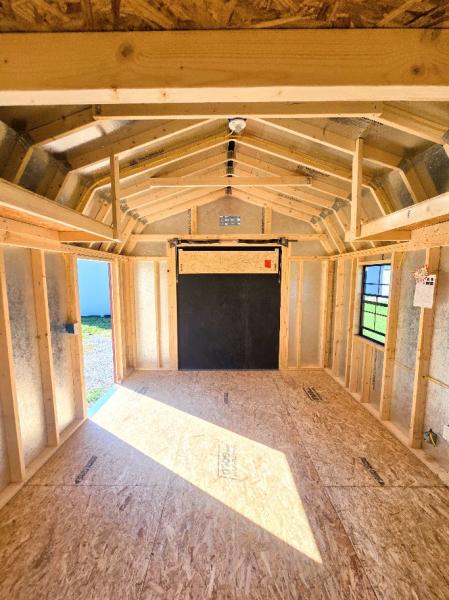 🔥SAVE 15% - $1,379 OFF - 12X16 BARN w/ELECTRICAL -  $7,817 or $309 DOWN - $309/Mo - NO CREDIT CHECK - FREE DELIVERY & BLOCKS (50 miles)