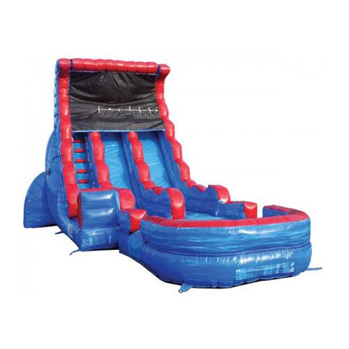 18' Dual Lane Tsunami Slide (Wet/Dry) Slide, slip n slide, and pool at the end!