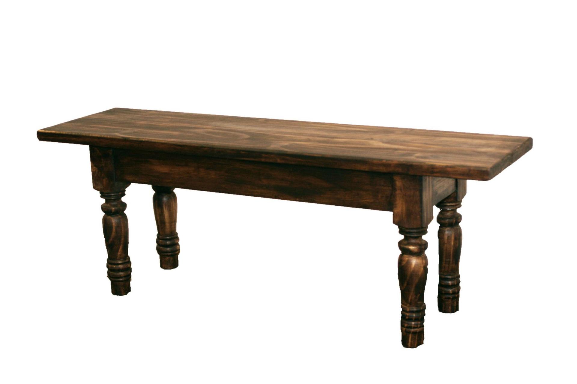 Rustic 6" Table w/ 4 Chairs and bench