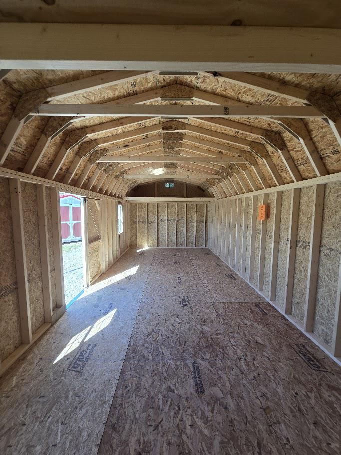$484 OFF! 12X28 DAWN GRAY LOFTED BARN - ONLY $9,211 - $364 DOWN & $364/MO - NO CREDIT CHECK - EVERYONE APPROVED!