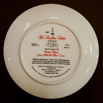 GONE WITH THE WIND PLATE THE SMITTEN SUITOR