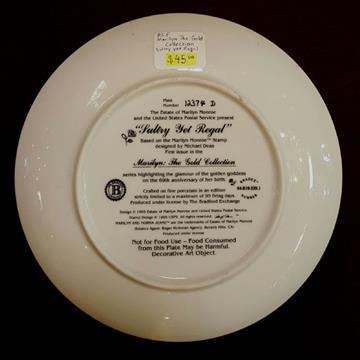 THE GOLD COLLECTION MARILYN MONROE PLATE