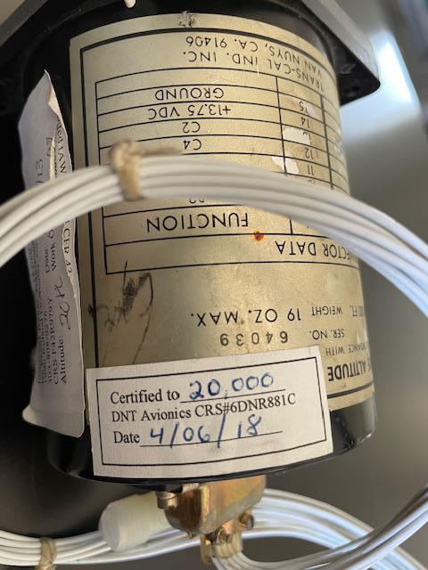 Trans-Cal Auto Pressure Altitude Encoder/Digitizer. Used.