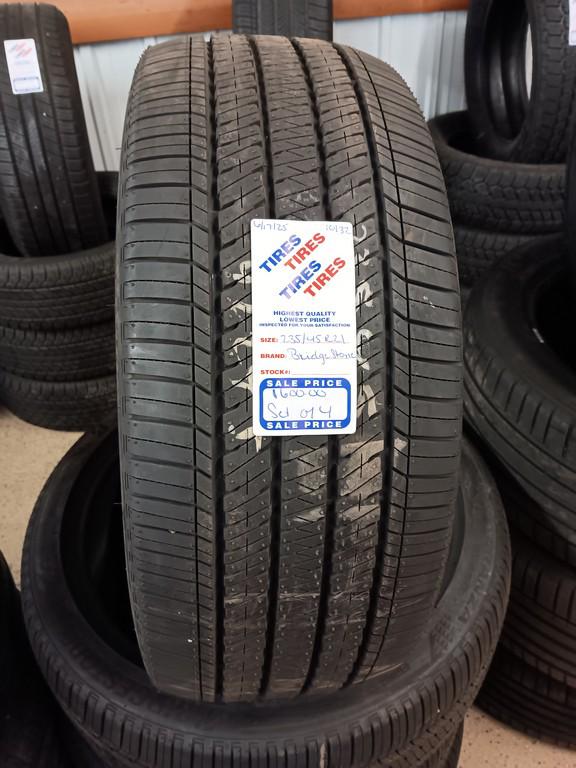235/45R21 Bridgestone Turanza Tires Set of 4