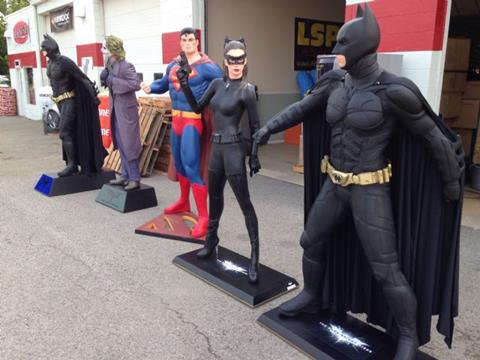 Life Size "Dark Knight Rises" Batman and Catwoman