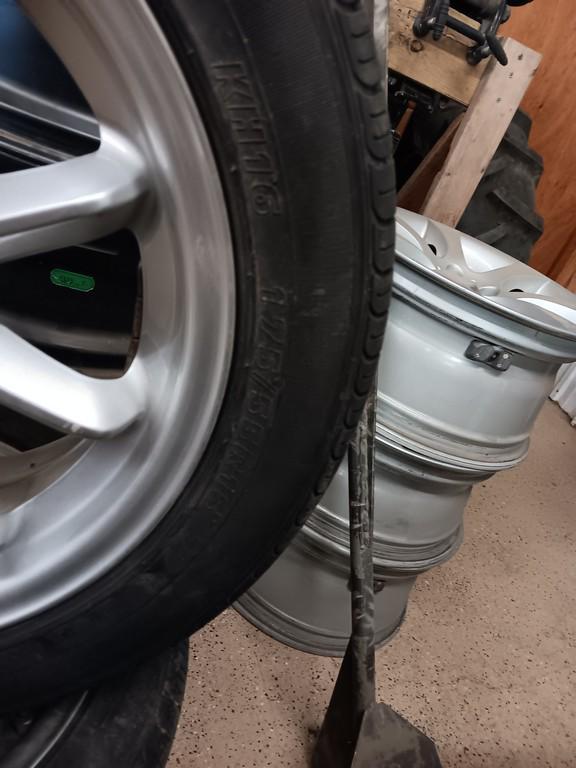 175/55R15 Kumho Solus Tires with 3 Bolt Rims Set of 4