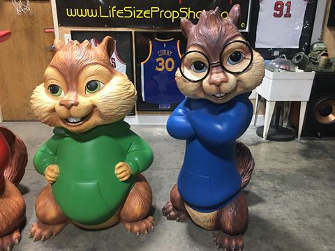 Life Size Alvin and the Chipmunks Theater Display