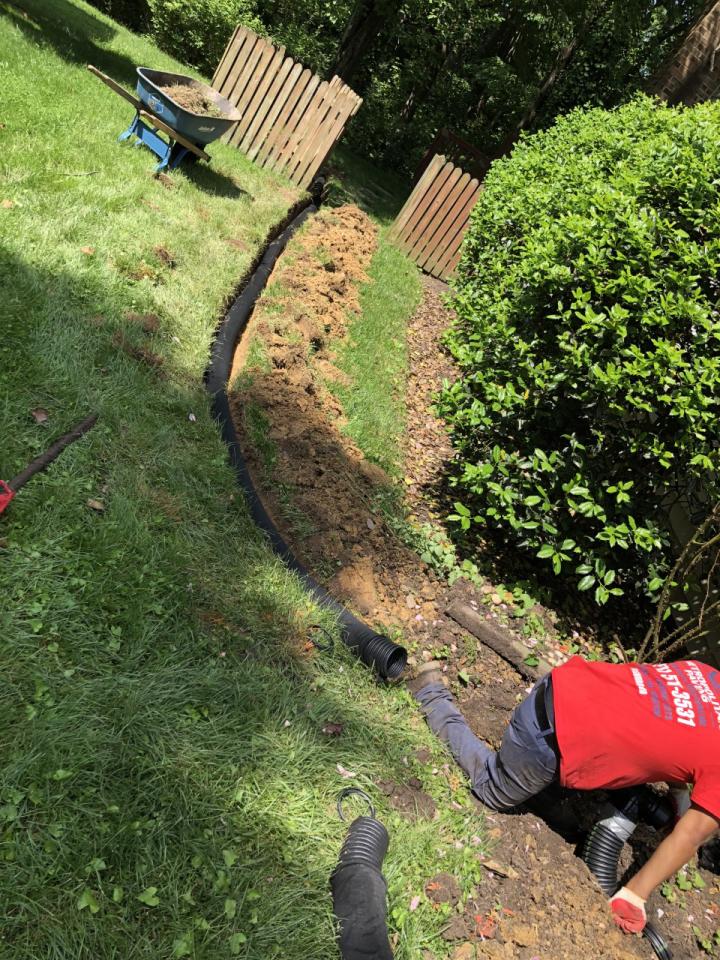 Effective Water Drainage Installation in Ashburn, VA