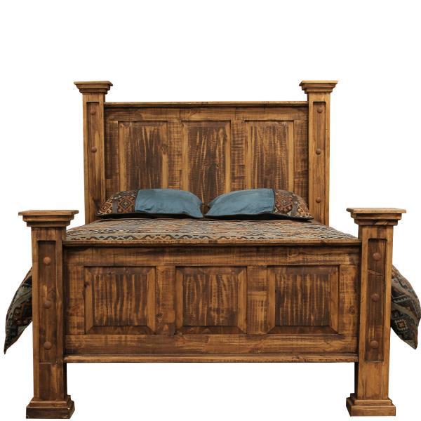 Rough Pine King Bed