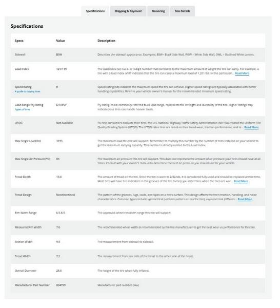235/65R16 Firestone Transforce CV Tires Set of 4