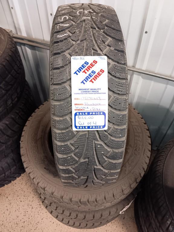 175/70R13 Hankook Winter I Pike Tires Set of 4