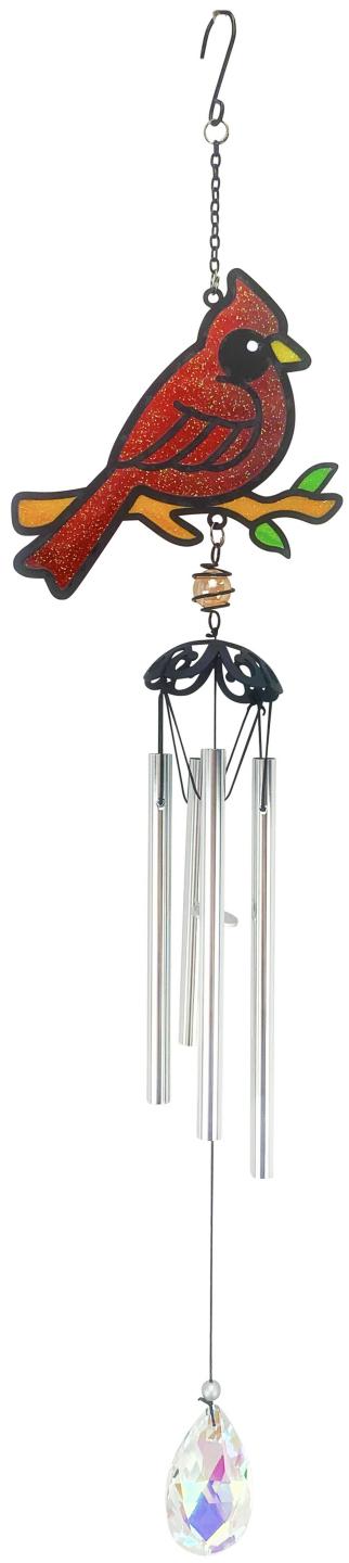 Wind Chime Cardinal 25"