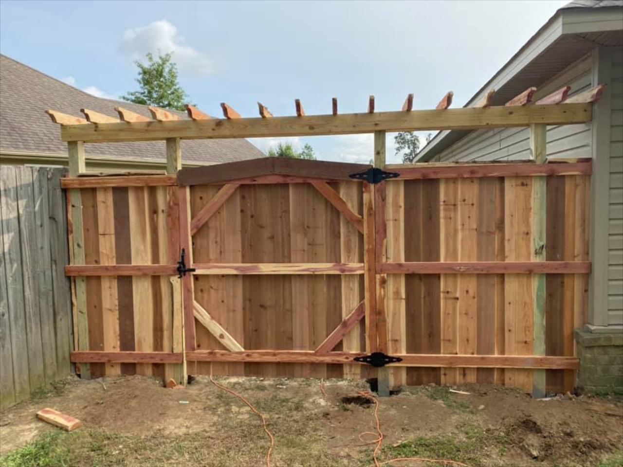 Wood, and Ornamental Fence