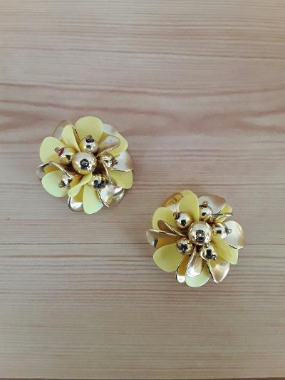 Flower Clip on Earrings
