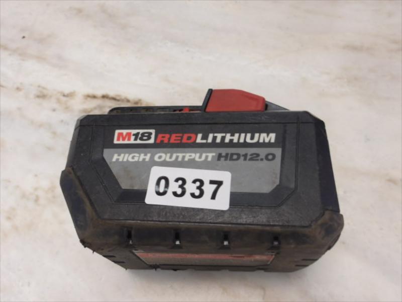 337   MILWAUKEE BATTERY