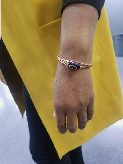 Beaded Copper Bracelet