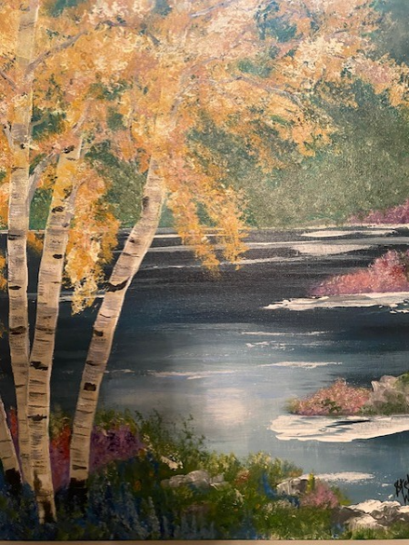 29. Aspens by the Lake (derivative work)