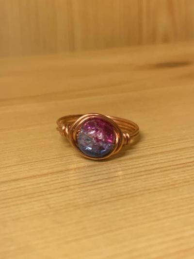 Rainbow Copper Wire Ring