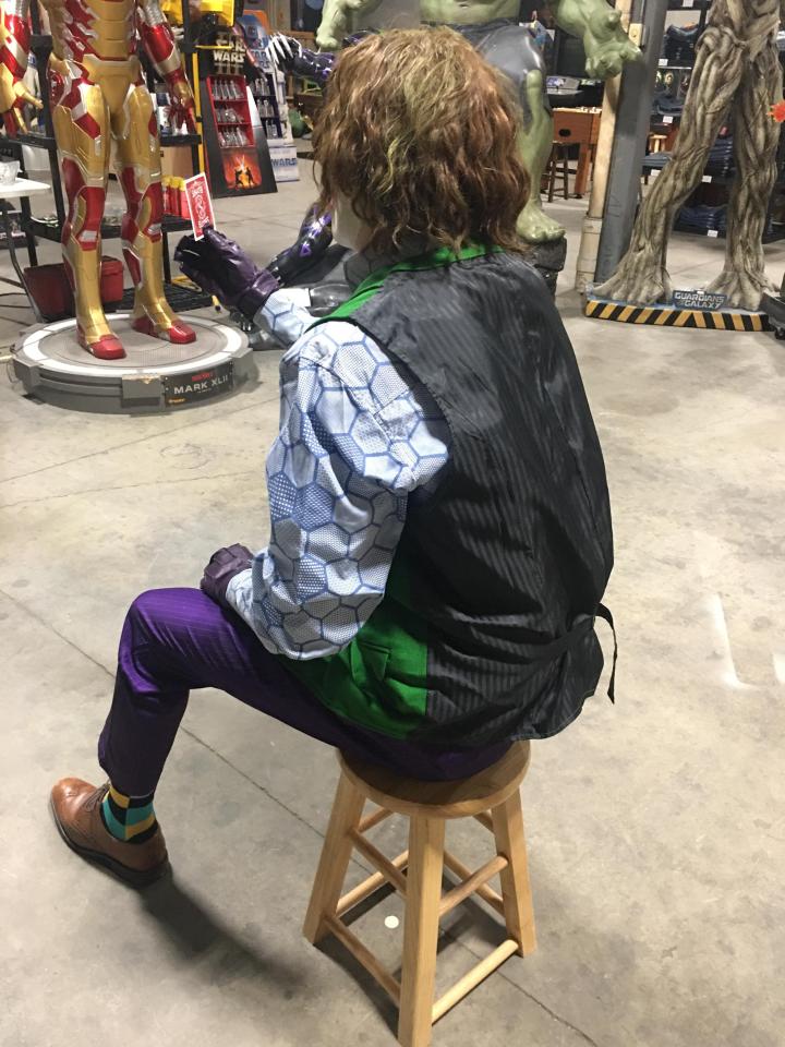 Dark Knight Heath Ledger Sitting Joker