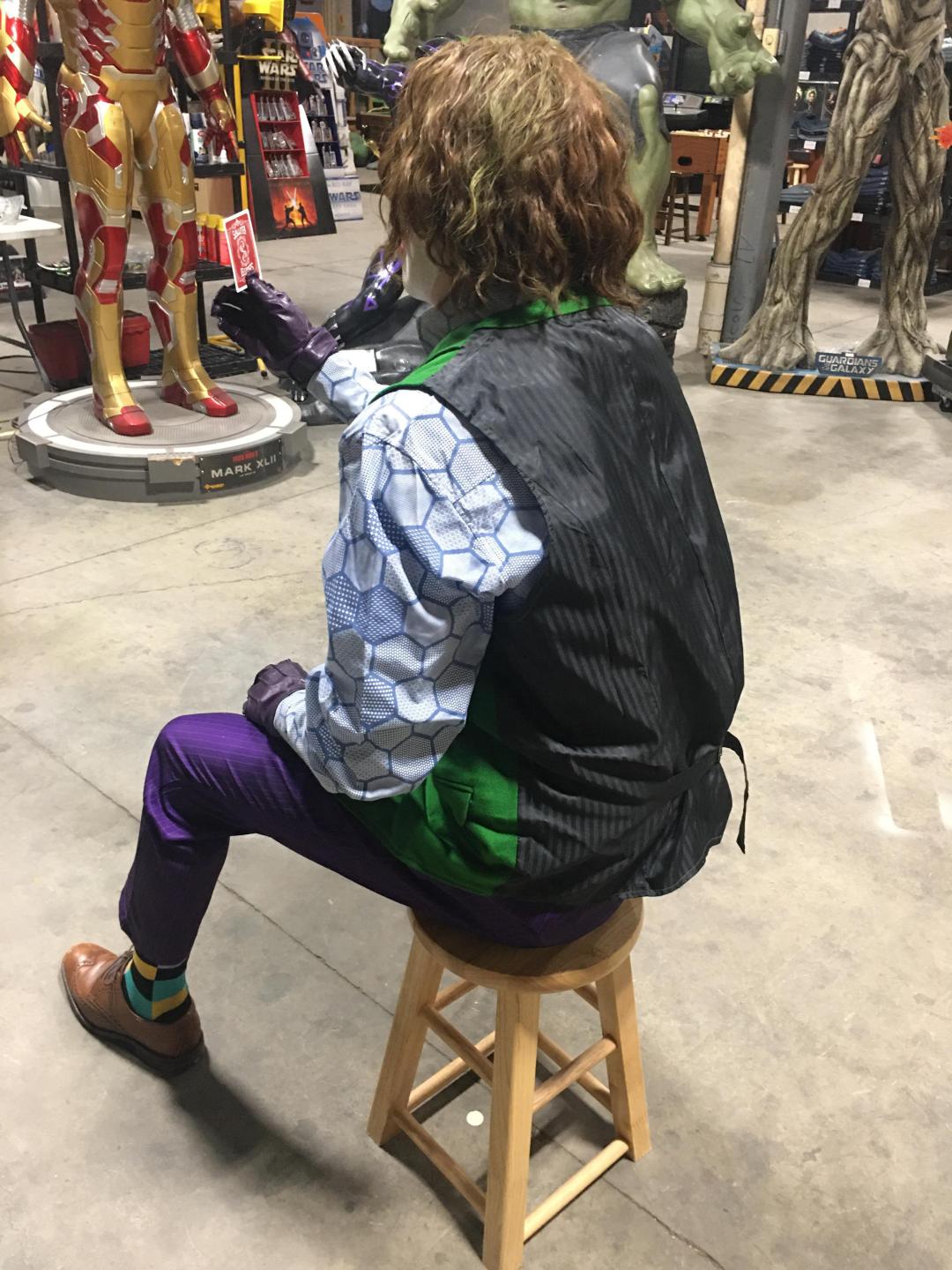 Dark Knight Heath Ledger Sitting Joker