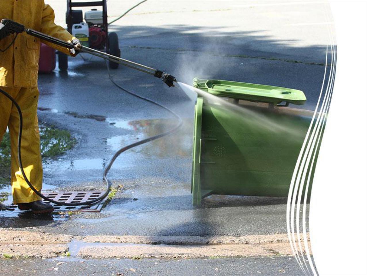 Trash Bin Pressure Washing