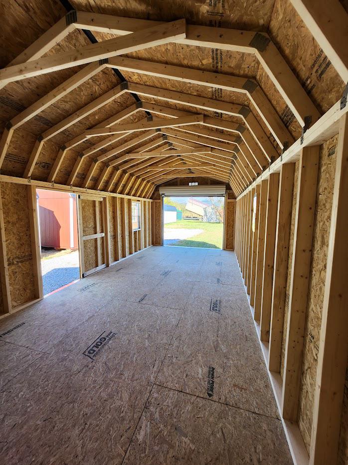 10% or $1,069 OFF -12x28 LOFTED GARAGE - SHELVES -ONLY $9,625 or $376 + tax /MO