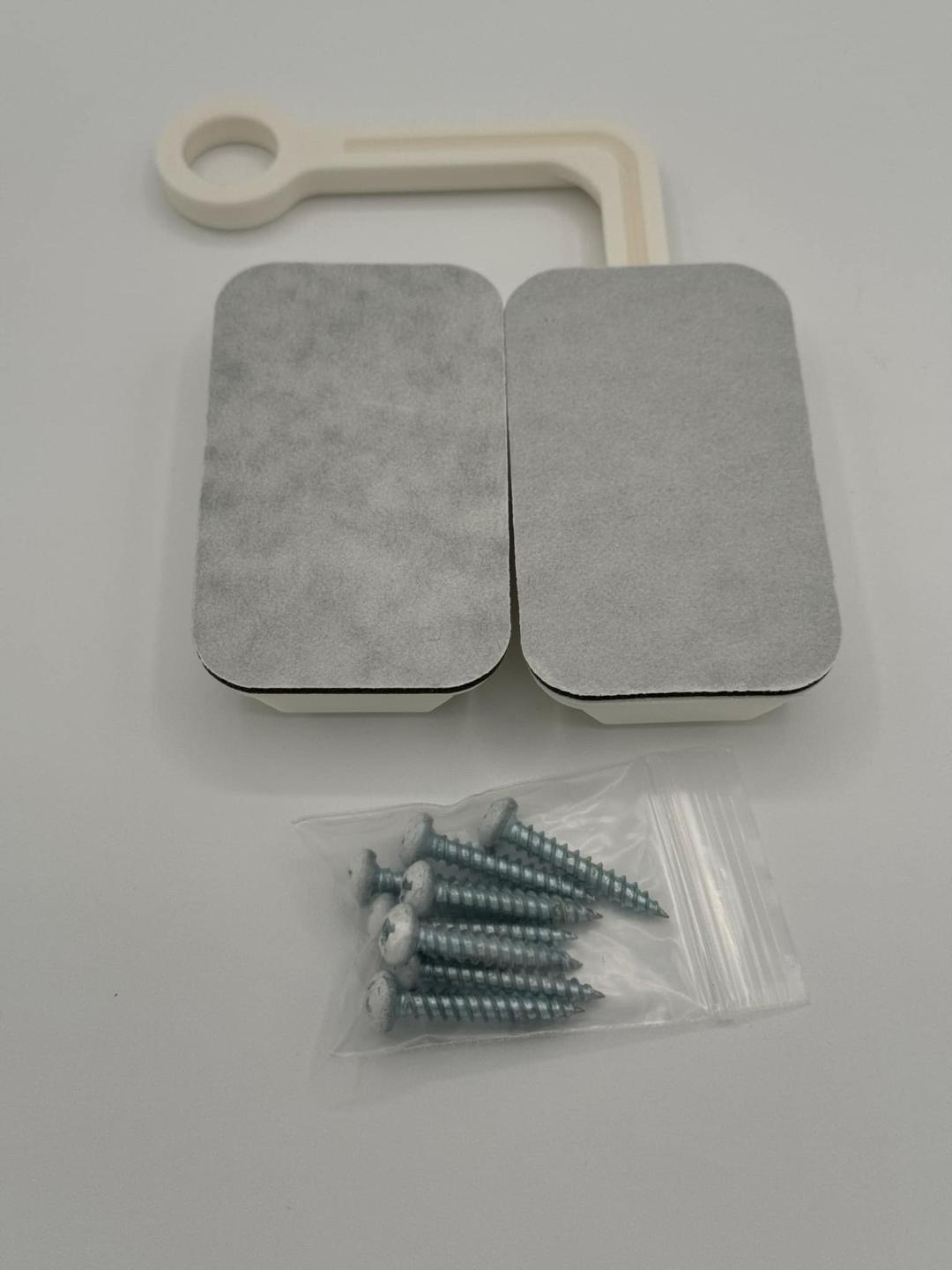 Ring Latch 90 Degree White