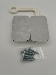 Ring Latch 90 Degree White