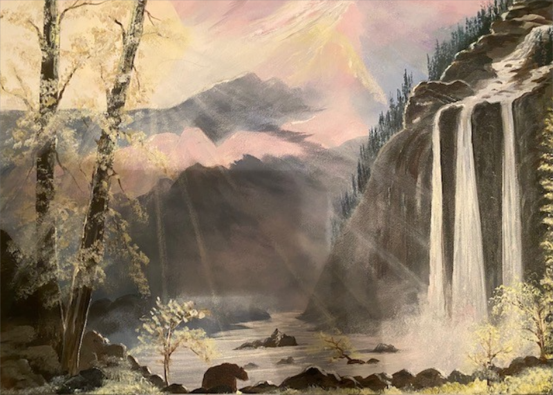 20. Rays on the Falls (derivative work)&nbsp;