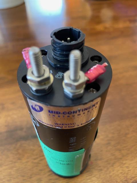 Beechcraft Mid-Continent A36 CHT-EGT Gauge Cluster. Used.