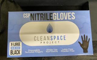 Clean Projects Non-Powdered Black Nitrile / 5.5 Mil / Size XL / Box of 100