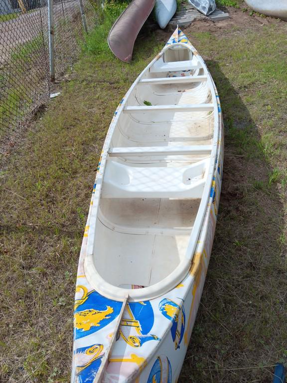 17' Beer Themed Fiberglass Canoe - Item # 4
