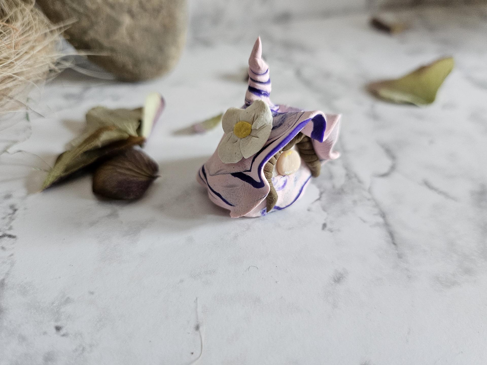 Pink and Purple Brunette Girl Gnome