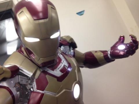 Life Size Marvel Ironman 3 Statue with LED Lights