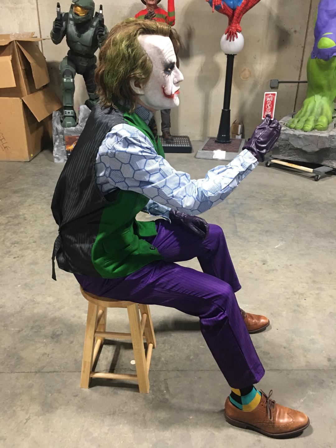 Dark Knight Heath Ledger Sitting Joker
