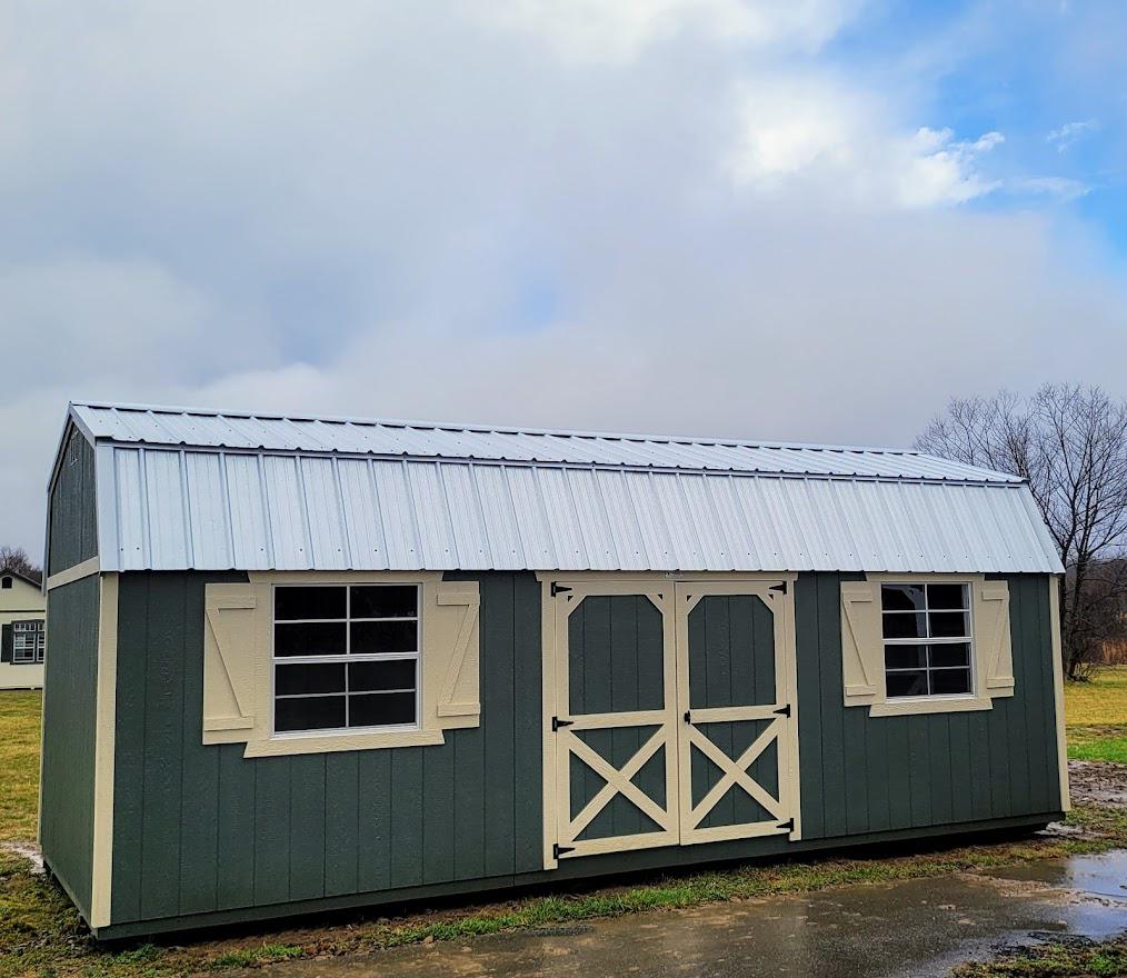 Marion - 12x24 LOFTED BARN - 10 YR MFG WARRANTY - WORKBENCH & SHELVING