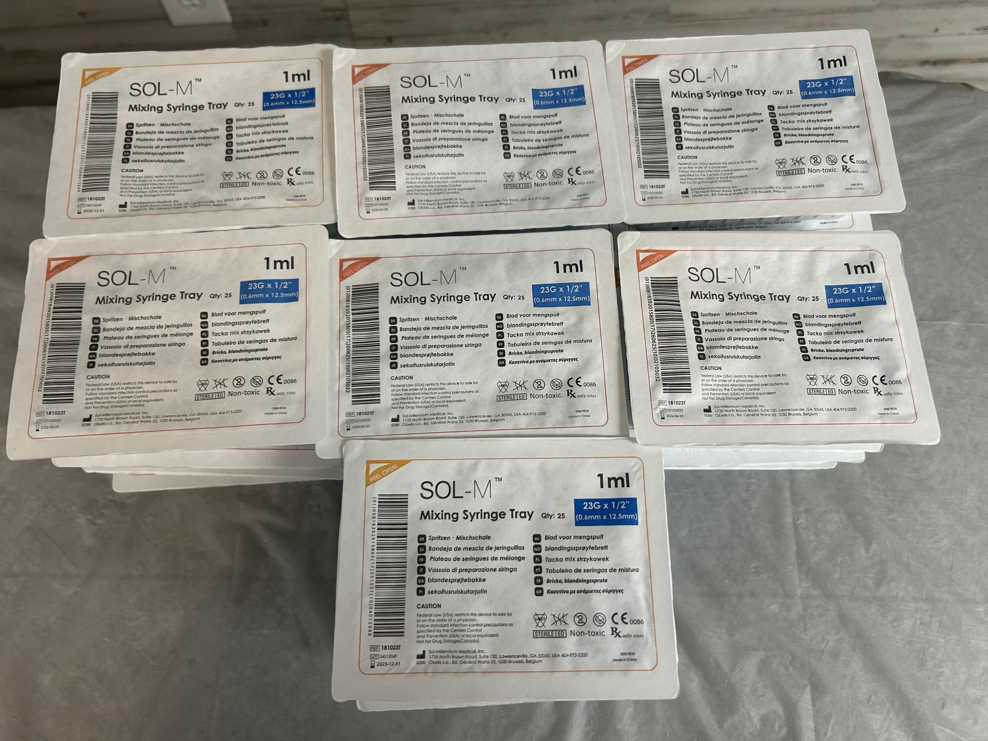 SOL-M Mixing Syringe Tray