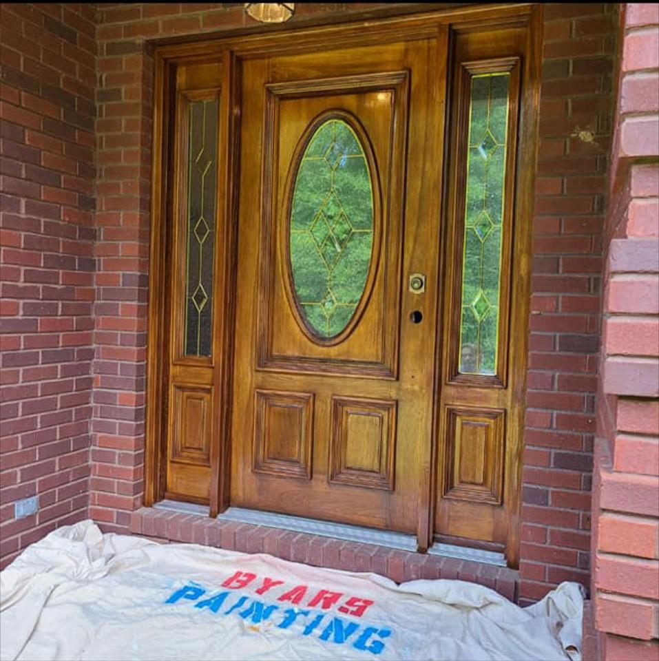 Woodgraining - Metal Doors that Look Like Wood