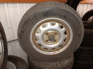 175/70R13 Firestone Winterforce Tires with 4 Bolt Honda Rims Set of 4