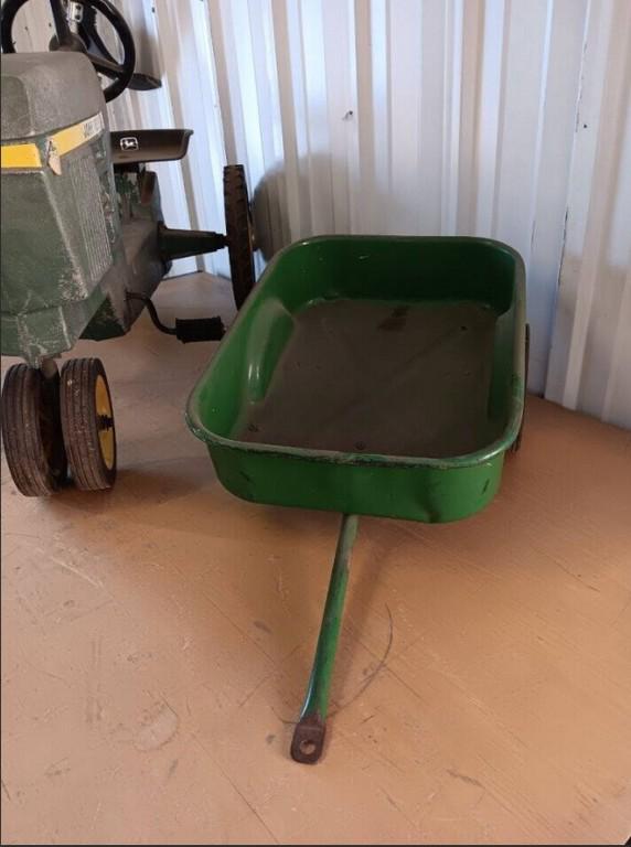 Vintage John Deere Pedal Tractor with Wagon - Lot # 123