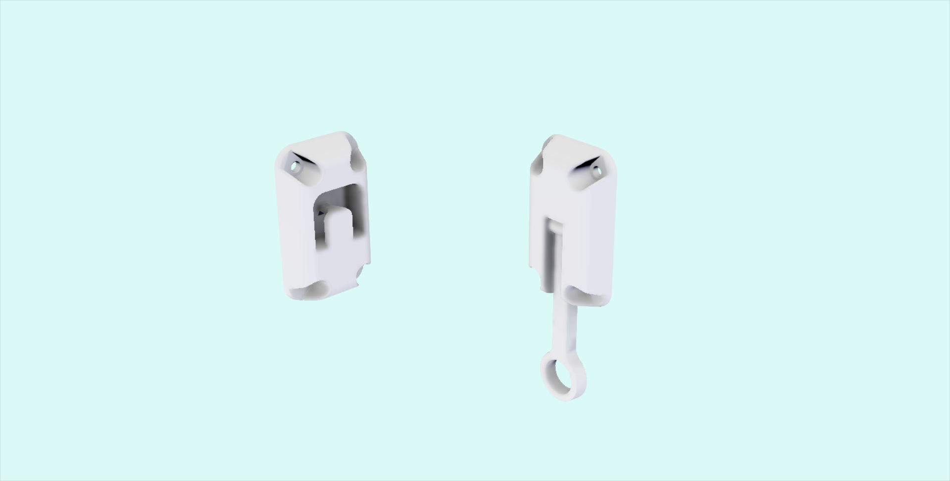 Ring Latch 3" White