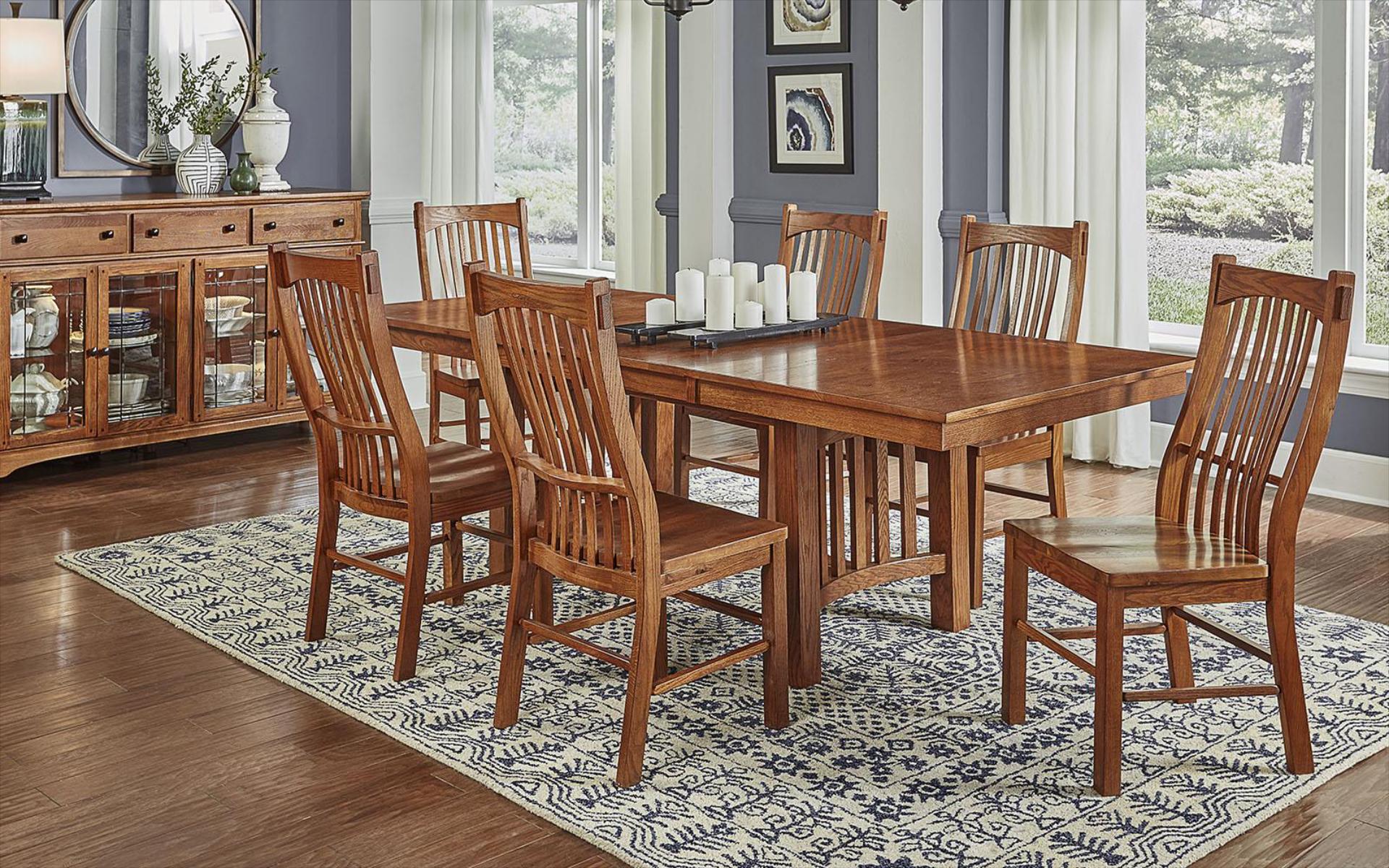 TRESTLE TABLE 2 - 16” SELF-STORING LEAVES