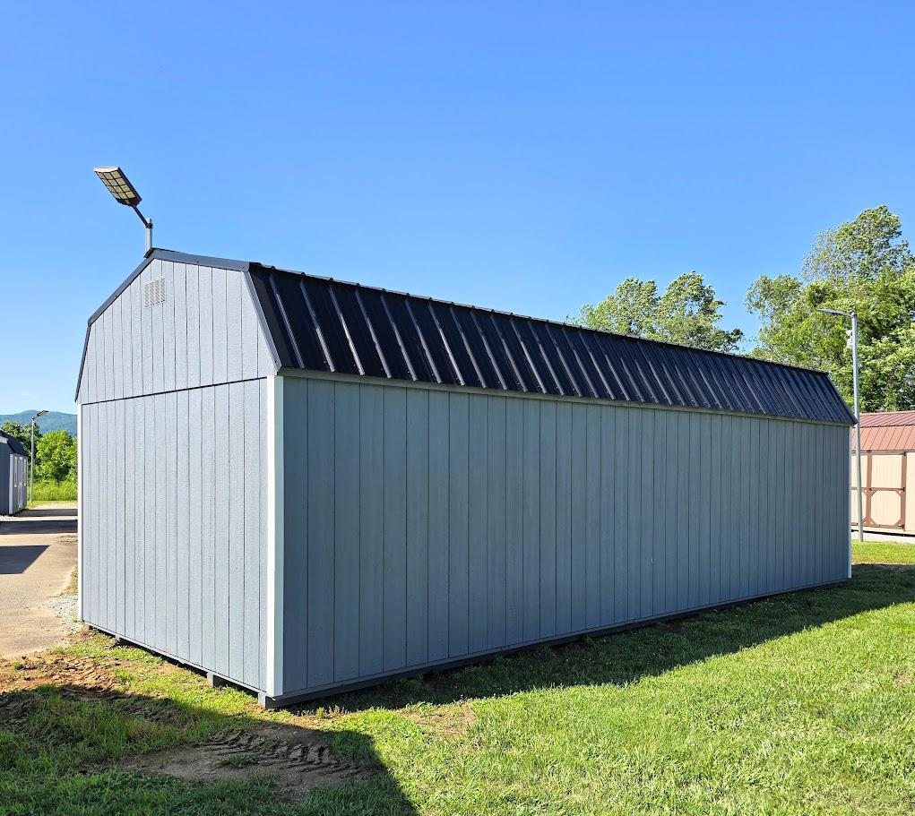 $484 OFF! 12X28 DAWN GRAY LOFTED BARN - ONLY $9,211 - $364 DOWN & $364/MO - NO CREDIT CHECK - EVERYONE APPROVED!