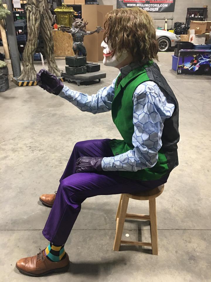 Dark Knight Heath Ledger Sitting Joker