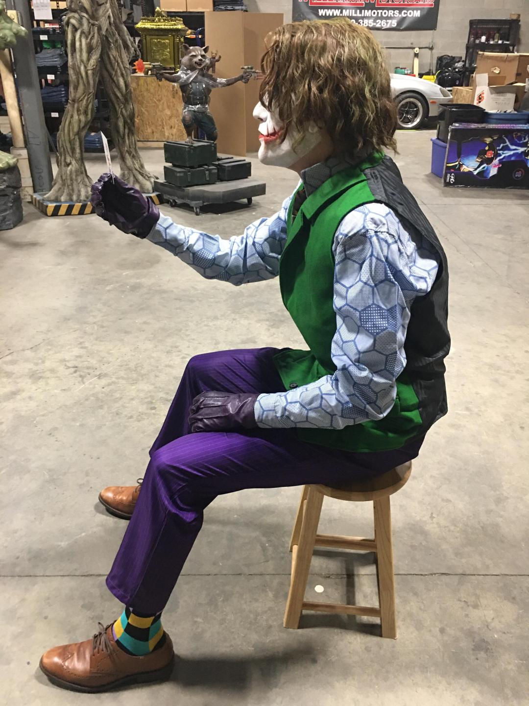 Dark Knight Heath Ledger Sitting Joker